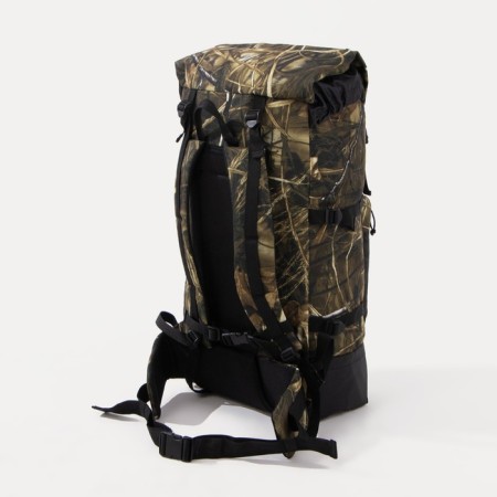Tourist backpack, 70 l, department on screed with a lace, 3 outer pockets, with extension, Huntsman, Kamysh color-3