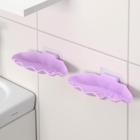 A set of soapses on Velcro "shell", 2 pcs, 16 × 8.5 × 3.5 cm, color mix-3