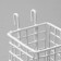 Basket on a grid, 9 × 9 × 9.5 cm, white color