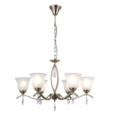 Ceiling light Gerhort G11092/6AB WT, 6x40W, E27, 83x67x67 cm, bronze color-1