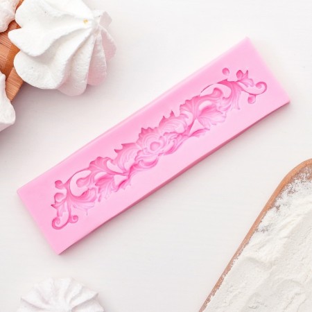 Mold Dolyana "Lepnin", silicone, 13.5 × 3.5 cm, color mix-1
