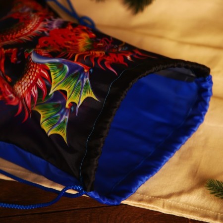 Bag on the lace, the color is blue/multi -colored-4