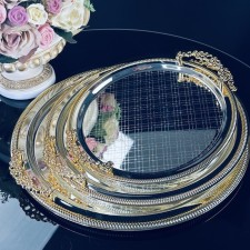 Set of trays Lenardi, Round, 3 pcs