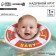 Circle of children's neck, for bathing, Swimmer Baby, with rattles, two -chamber