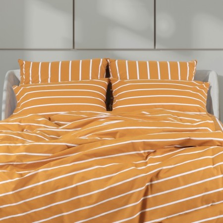 Pillowcase Ethel "Mustard Stripes" 50*70cm, 100% cotton, Poplin 125g/m2-5