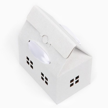 Folding box "House, White", 15 x 18 x 10 cm-4