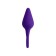Anal plug, waterproof, silicone, purple, 11.5 cm, D 3.3 cm