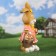 Garden figure "Bunny with a basket" 51x25x24cm