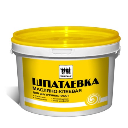 Oil-cell putty, for internal work "Brigade" 3kg