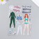 Plastic sticker "Dress the doll. Winter" 15x20 cm