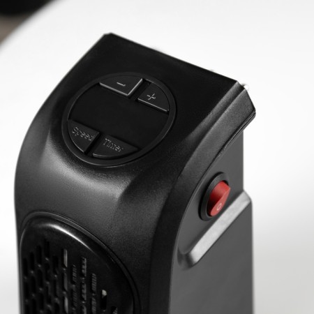 Portable heater Luazon LTO-02, 400W, 23 m², 2 modes, black, from the network-2