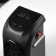 Portable heater Luazon LTO-02, 400W, 23 m², 2 modes, black, from the network