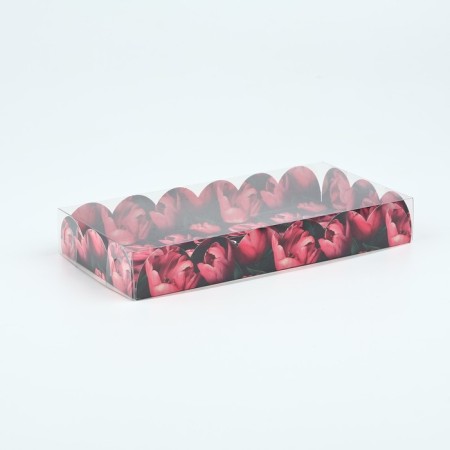 Box for confectionery products with PVC “March 8”, 10.5 × 21 × 3 cm-1