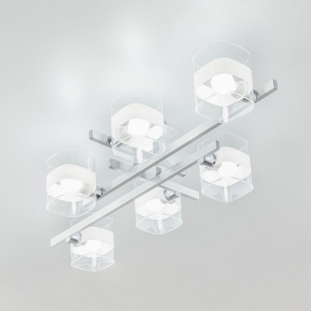 Ceiling Citilux “Virta” CL139260, 86x40x18.5 cm, 6x60W, E14, Gray color-5