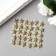 Decor for creativity plastic "Stars" gold set 30 pcs 1.2x1.2 cm