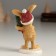 Polystone souvenir "Bunny in a hat with a Christmas tree" 5x4.5x10 cm