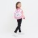 Baby backpack on lightning, 3 outer pockets, pink color