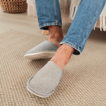 Male slippers, size 42-43, gray color-4