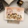 Liberty hair crest of triple flower, 5x8.5 cm, gold
