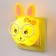 Near LED "Smart Bunny", 12 cm, 4W with a photocell (V220) mix, plastic Risalux