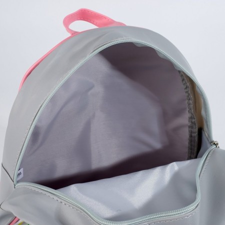 Baby backpack for girls Artificial leather, emoticons, holography, “On the Riva” 27x23 x 10 cm-4