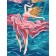 Diamond mosaic with a complete filling on the subframe "Pearl of the Sea", 30 × 40 cm
