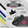 Velcro screed for wires 150x10x1.5 mm tundra, black color, 10 pcs