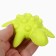 Silicone teether for teeth with a rattle of "turtle", green color, crumb I