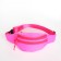 Lightning waist bag, 2 pockets, pink color