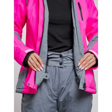 Ski costume female winter, size 48, pink color-7
