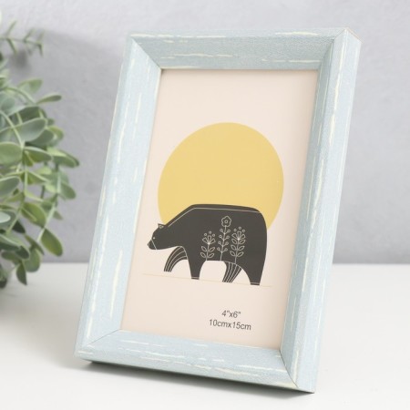 Photo frame plastic 10x15 cm "Scandinavia" gray-blue 17.2x12.2 cm-1