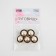 A set of buttons on the leg, d = 21.5 mm, 5 pcs, pearl/black/gold color