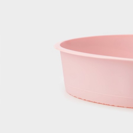Baking shape “Circle”, silicone, 25 × 5.5 cm, int. D = 23 cm, pink color-4