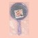 Mirror with a handle, bilateral, with an increase, D mirror surface 10 cm, color mix