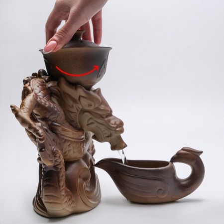A set for a tea ceremony 10 in 1 Dragon, 8 people, a cup of 180 ml-1