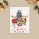 Happy New Year! "Happy New Year!", Hare at the Christmas tree, 6 x 8 cm, New Year