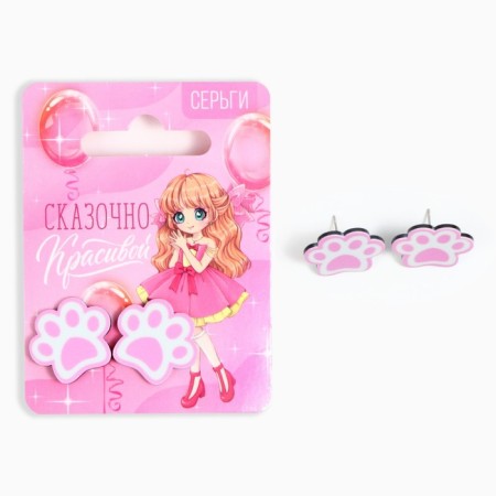 Earrings "Beautiful", 2 x 1.5 cm-1