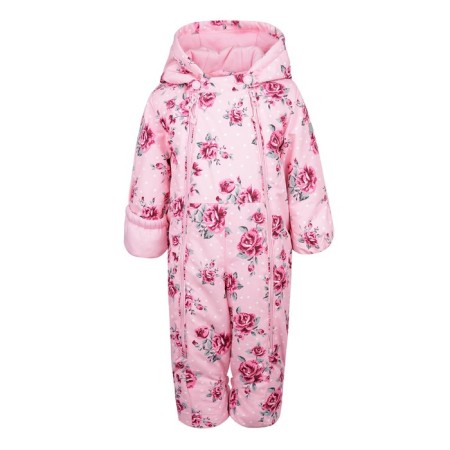 Combineson from membrane fabric for a girl, height 56-62 cm, pink color-2