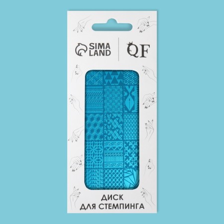 Stamping plate Metal "Stained glass", 12 × 6 cm-3