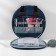 Embroidery bag, 2 compartments with lightning, with handles, d = 35 × 12 cm, color blue