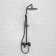 The shower system wasserkraft a174.258.217.cb, tropical shower, shower, black