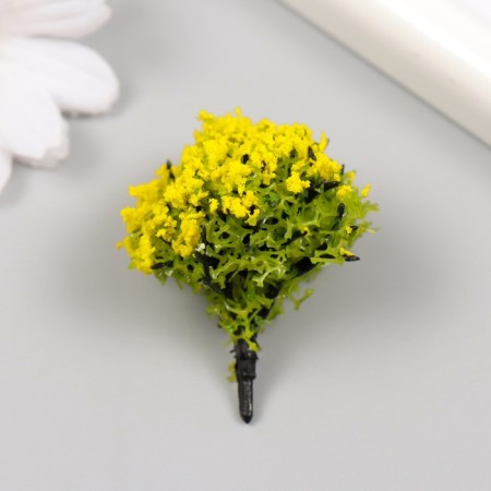 Artificial plant for creativity plastic "yellow acacia" 4 cm
