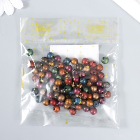 Beads for creativity plastic "Balls. Cold shades of gloss" set 20g d = 0.8 cm-2
