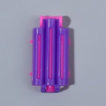 Bigudi for a basal volume, 5.7 × 3 × 1 cm, 6 pcs, pink/purple color-2