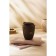 A glass with a lid SL Home, 250 ml, 9.5 × 9.5 × 12.5 cm, brown color