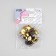 Magnetic buttons, d = 14 mm, 10 pcs, gold color