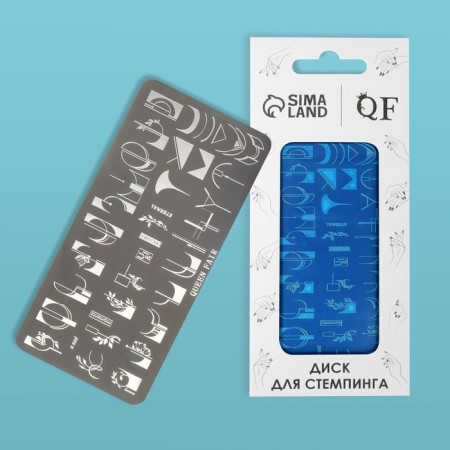 Stamping disk Metal "aesthetics", 12 × 6 cm-2