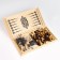 Board game 3 in 1: backgammon, chess, checkers, king 7 cm, pawn 3.5 cm, board 40 x 40 cm