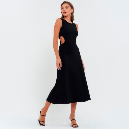 Women's dress, black color, size 44-46 (l)