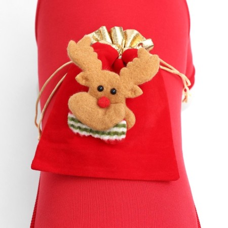 New Year's sweatshirt for animals "Gift", size 2xl (DS 45, OG 55 cm), red-3